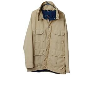 Thinsulate 3M Men's Vintage Utility Jacket Beige with Multiple Pockets
